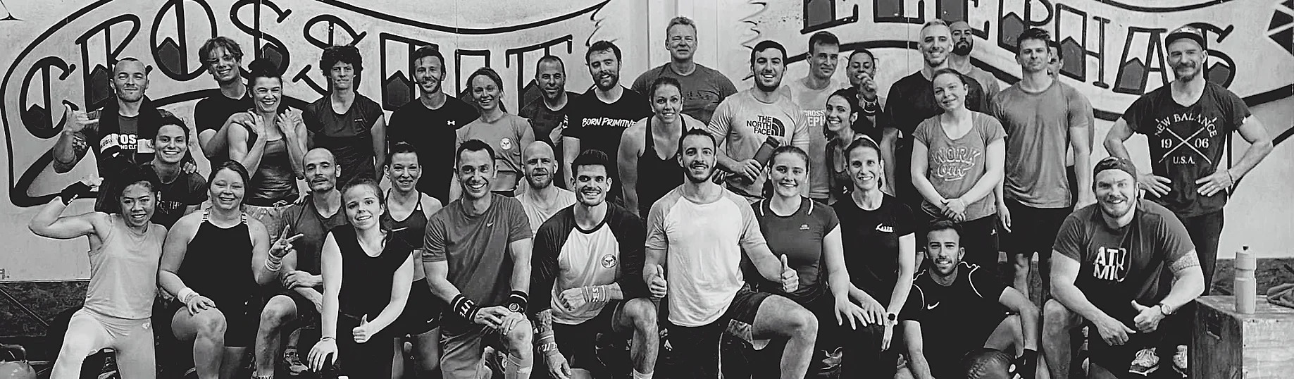 Photo de groupe d'une séance de CrossFit